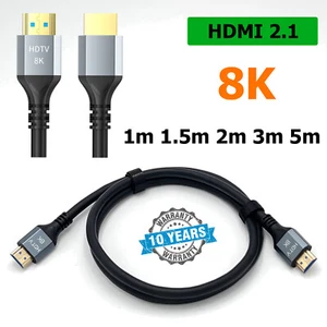 8K HDMI 2.1 Cable Certified Ultra High Speed HDMI Cable 48Gbps 8K 60Hz 4K 120Hz - Picture 1 of 13