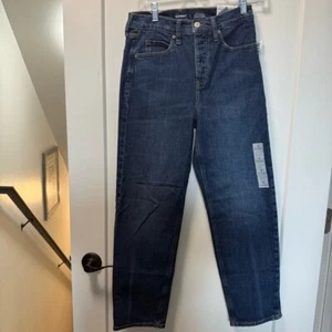 Nuevo con etiquetas Jean recto Old Navy Extra High-Rise Sky Hi lavado oscuro 2 - Imagen 1 de 6