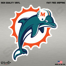 Miami Dolphins Dolphin NFL Football Color Logo Sports Vinyl Decal Sticker