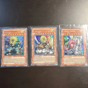 Yugioh Great SPHINX 3er Set Full Ultra HOLOFOIL ANDRO THEINEN TELEIA! - Bild 1 von 1