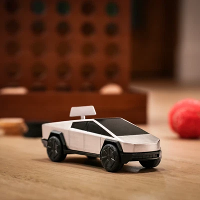 Tesla Cybertruck Wind-up Racer Toy 1:43 Scale Diecast *PRESALE* - Image 1 of 3