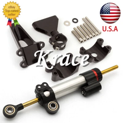 Kit de montagem de suporte e amortecedor de direção CNC para Honda CBR600F F4 F4i 1999-2003 41mm - Imagem 1 de 4