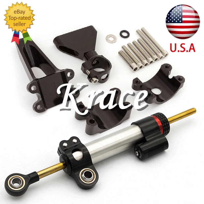 Kit de montaje y amortiguador de dirección CNC de 41 mm para Honda CBR600F F4 F4i 1999-2003 Foto 1 de 4