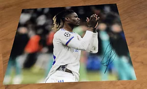 Foto Firmada Eduardo Camavinga 11x14 Real Madrid Con Prueba - Imagen 1 de 3
