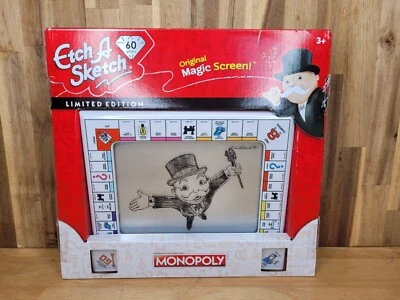 Monopoly Etch A Sketch Original Screen Limited Edition 60 Years Hasbro New  - Image 1 of 4