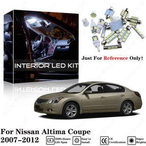 9Pcs Pure White Interior LED Light Package Kit For Nissan Altima Coupe 2007-2012 - Picture 1 of 12