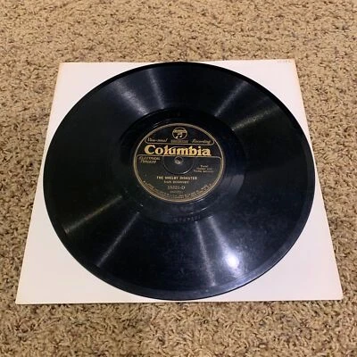 78 RPM Record Shelby Disaster Dan Hornsby Country Hillbilly Columbia Shellac VG - Image 1 of 2