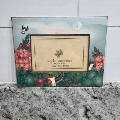 Maple Lane Press Hummingbirds Flowers ￼paper Photo Frame 3x5 or 4x6 Sealed NEW - Image 1 of 4