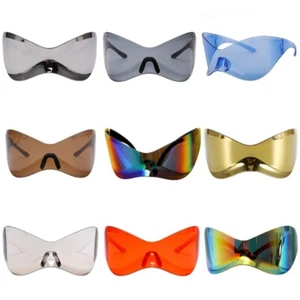 Stylish Hip Hop Sunglasses Photo Props Rock Oversized Shades Trendsetters - Picture 1 of 17