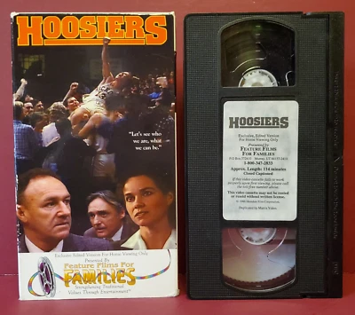 VHS Hoosiers - Gene Hackman - Weird Feature Films for Families edit - BUY2GET1 Foto 1 de 3