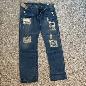 Kenndy Distressed Jeans Size 40 Made in USA - Picture 1 of 5