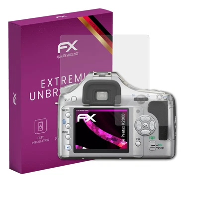 atFoliX Glass Protective Film for Pentax K200D Glass Protector 9H Hybrid-Glass - Image 1 of 4