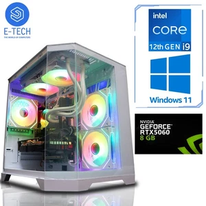 Gaming PC i9 12900KF | RTX 5060 8GB | 32GB DDR5 | 1TB NVMe | Win 11 RGB Desktop - Picture 1 of 24