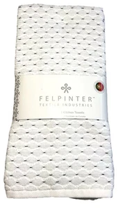 Felpinter Turkish Towels Set of 3 Kitchen Towels 100% Cotton Holiday Towel White - Picture 1 of 3