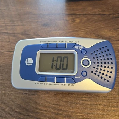 Travel Sound Soother Clock Alarm 8 White Noise Nature Sounds Travel - Image 1 of 4