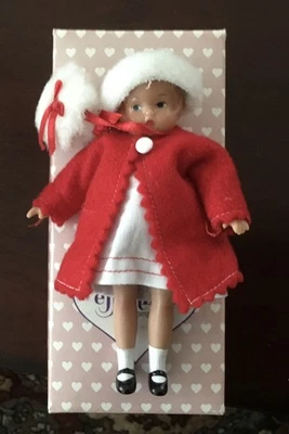 Effanbee- 5” Wee Patsy In Box #V571 In Red Winter Coat - Image 1 of 4
