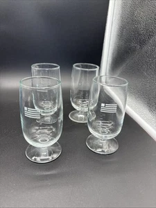 "JUEGO DE 4 COPAS DE VINO CON PATAS DE US Airways Airlines - 4,5"" - logotipo de bandera de Estados Unidos" - Imagen 1 de 6
