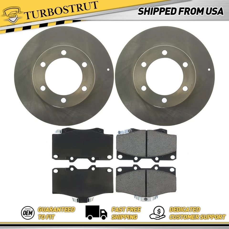 Kit Pastillas Freno Delanteras y Rotores para 4Runner Toyota 1995-2002,Tacoma Toyota 2004 Foto 1 de 1