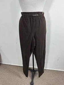 Women’s With Control Brown Color PULLON On Pants Size LT - Picture 1 of 6