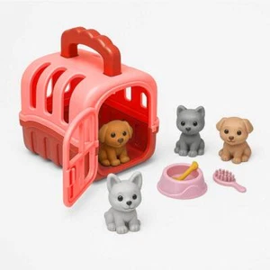 Pink Doggy Pet Home Playset - Kids Toy Doll Accessory - Picture 1 of 2