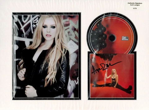 MUSIC Avril Lavigne Signed CD Photo & Mounted Display AFTAL, UACC & RACC + COA Cover