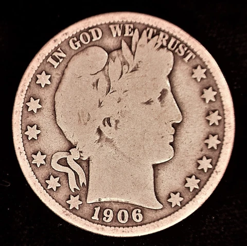 1906 Barber Half Dollar, G #1752 Cover