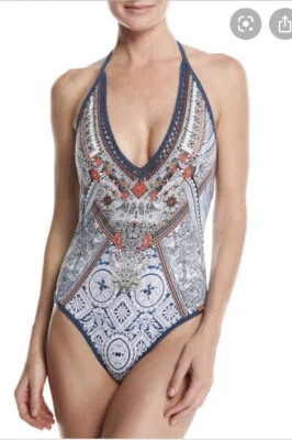 Traje de baño Camilla Franks antiguo batik de una pieza $4 EXPRESS talla 8 extra pequeño Foto 1 de 4