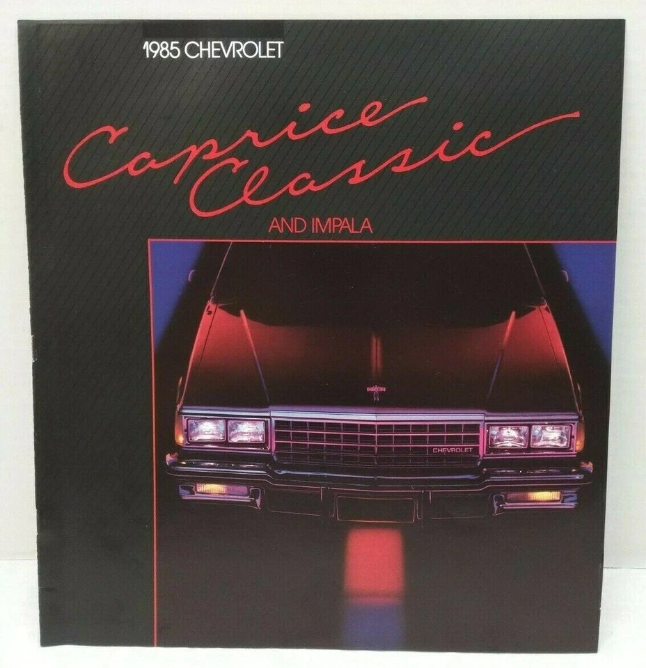 Chevrolet Caprice & Impala 1985 folleto de ventas de concesionarios - OEM Chevy NOS 85 sedán Foto 1 de 4