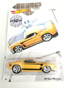 Hot Wheels '69 Mustang Yellow #4 - 2019 Larry Wood 50th Anniversary - Picture 1 of 2