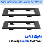 ABS-Set Of 2-For Dodge Dakota 1987-1996 Door Interior Inside Handle Bezel Trim