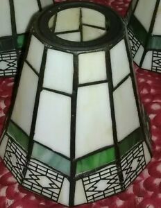  Vintage1  Tiffany Style Stained Glass Ceiling Fan Lamp Shade Globe
