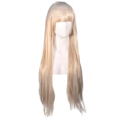 Lotacos Long Wig With Bangs Anime Cosplay Halloween Synthetic - Blonde - Image 1 of 3