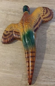 Vintage 1959 Miller Studio Pheasant Chalkware Plaque Flying - Picture 1 of 6