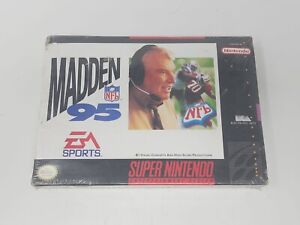 Madden NFL 95 (Super Nintendo SNES, 1994) NEW FACTORY SEALED see pictures