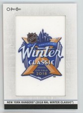 2018-19 O-PEE-CHEE TEAM LOGO PATCHES #320 New York Rangers - Winter Classic 2018