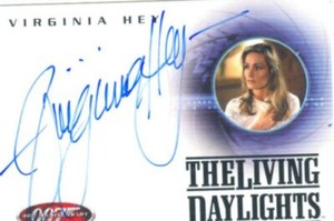 James Bond 40th Anniversary Autograph Card A15 Virginia Hey