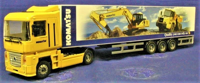 Joal 373 雷诺 Magnum 拖拉机带小松拖车 1/50 压铸完好带盒 — 第 1/1 张图片