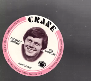 B2538- 1976 Crane Discs Football Card #s 1-30 -You Pick- 15+ FREE US SHIP - Picture 1 of 9