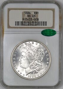 1886 Morgan Silver Dollar $1 - NGC MS65 - CAC OGH 