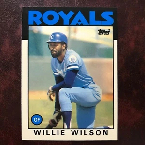 1986 Topps TIFFANY Set WILLIE WILSON #25 ROYALS ** MINT ** HIGH GRADE ** - Picture 1 of 2