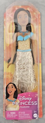 Boneca da moda Disney Princesa Pocahontas 11 polegadas com cabelo preto, colar - Imagem 1 de 2