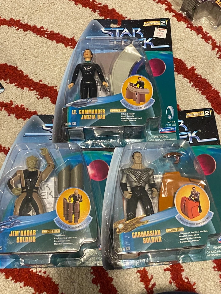 Vintage PLAYMATES TOYS STAR TREK DS9 6" Dax, Cardassian, Jem'Hadar Unopened - Image 1 of 1