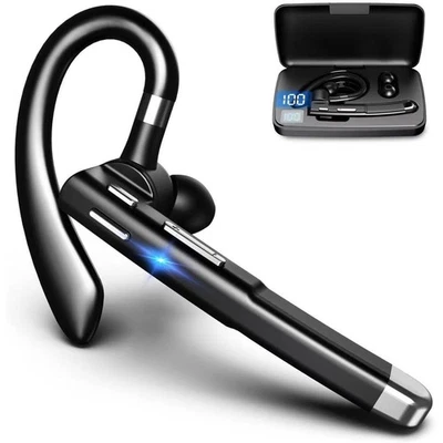 KESIEME Bluetooth Headset,Wireless Bluetooth Earpiece V5.2 Hands-Free Earphon... - Image 1 of 4