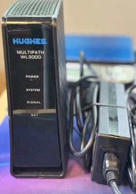 Hughesnet Multipath WL3000 Fusion Modem Replacement & Power Cord. Tested - Image 1 of 2