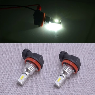 2x White Light H11 6500K Headlight LED High Low Beam Headlamp Bulb New - Image 1 of 4
