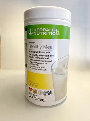 草本配方 1 健康膳食营养奶昔混合 750 克(Pina Colada)美国卖家 — 第 1/4 张图片