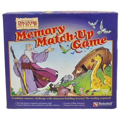 Noah Memory Match-Up Game Vintage 1998 By RAINFALL Educational Toys COMPLETE - Image 1 of 4