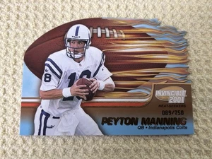 2001 Pacific Invincible #10 Peyton Manning Heat Seekers Die Cut /750  - Bild 1 von 2