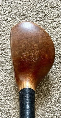 Antique Vintage Hickory  Brassie W Wilson New Shaft 15* of loft C6 SW - Image 1 of 4