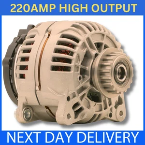 UPRATED 220amp ALTERNATOR for VW Transporter T5 & Caravelle 2.5 TDI 2003-2009 - Picture 1 of 3